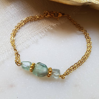Bracelet Amethyste ou Apatite - Héloïse