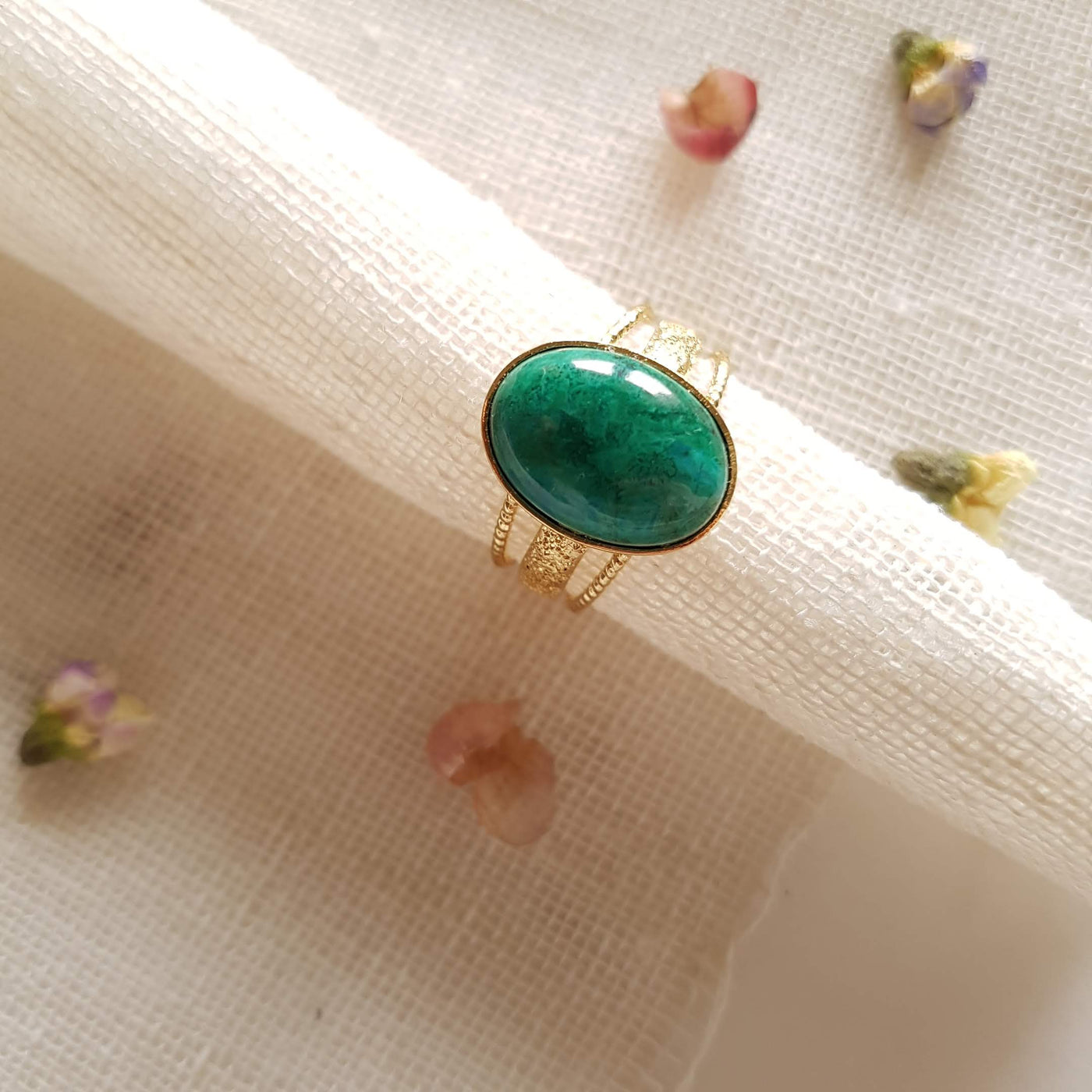 Bague réglable Mathilde Chrysocolle