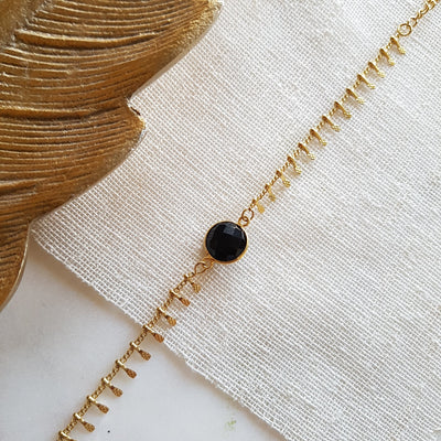 Bracelet Onyx ou Labradorite - Nino