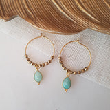 Boucles d'oreilles Amazonite - Pipa