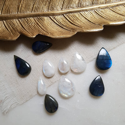 Collier Labradorite ou Pierre de lune - Nora